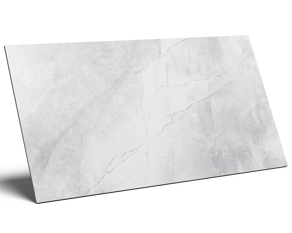 PŁYTKA REKTYFIKOWANA LELIO REMOS BIANCO JASNA SZARA MAT 60x120cm – dekoracyjne do wnętrz – Szklane Mozaiki