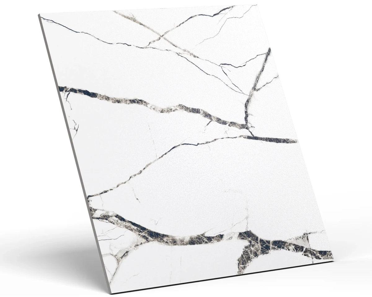 PŁYTKA REKTYFIKOWANA SELFOSS  WHITE LAPPATO 60x60cm – dekoracyjne do wnętrz – Szklane Mozaiki