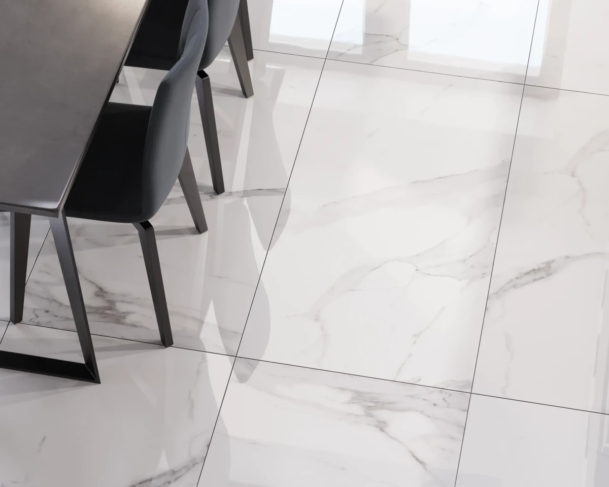 PŁYTKA REKTYFIKOWANA STELLA WHITE POLER 60x120cm – dekoracyjne do wnętrz – Szklane Mozaiki