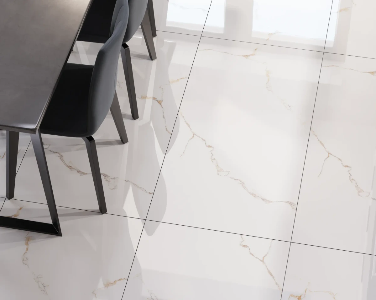 PŁYTKA REKTYFIKOWANA TRIVENTO WHITE POLER 60x120cm – dekoracyjne do wnętrz – Szklane Mozaiki