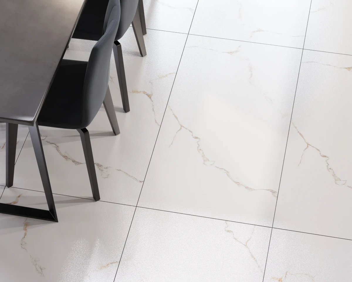 PŁYTKA REKTYFIKOWANA TORRENCE WHITE LAPPATO 60x120cm – dekoracyjne do wnętrz – Szklane Mozaiki