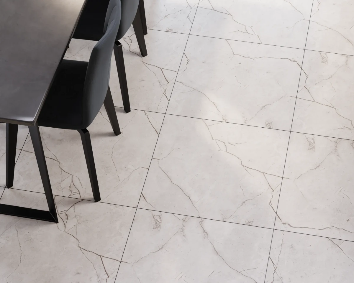 PŁYTKA REKTYFIKOWANA CORNA WHITE MAT 60x60cm – dekoracyjne do wnętrz – Szklane Mozaiki