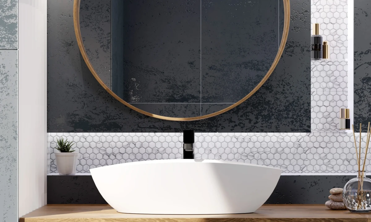 Mozaika ceramiczna Heksagon mini Carraca matowa - szklanemozaiki.pl