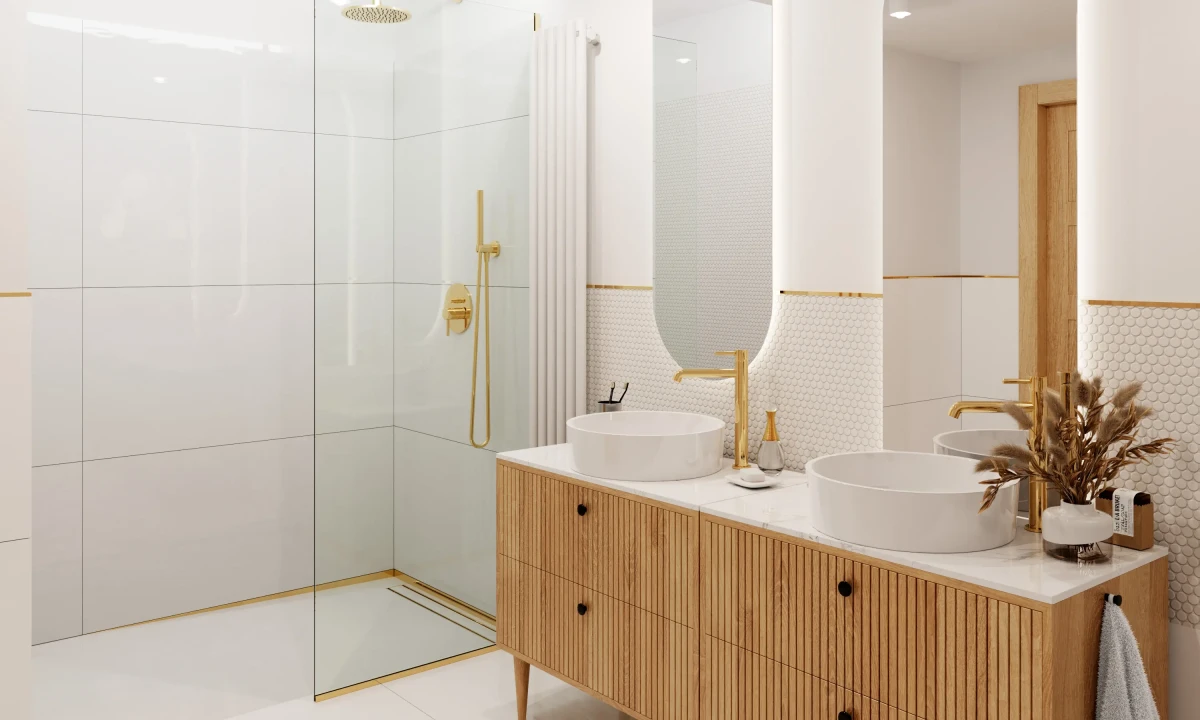Mozaika ceramiczna Penny Dots white połysk - szklanemozaiki.pl