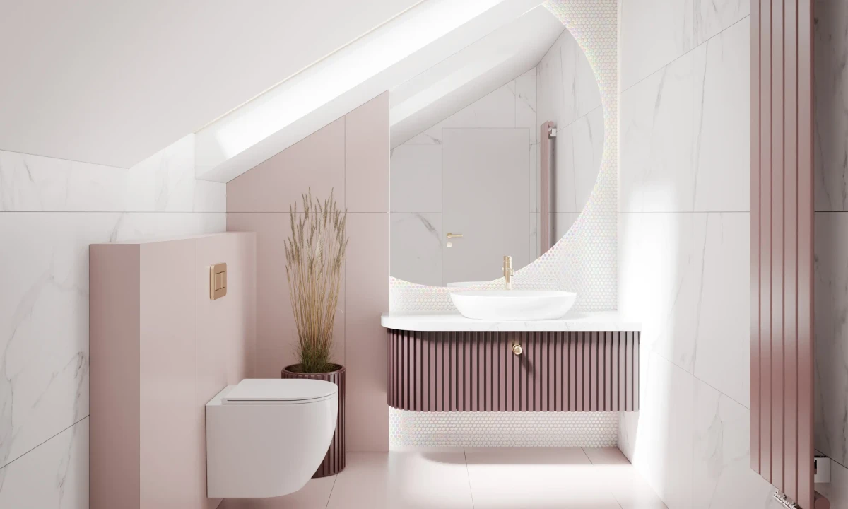 Mozaika ceramiczna Penny Dots white pearl połysk - szklanemozaiki.pl