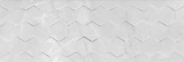 PŁYTKA ŚCIENNA CERAMIKA KOŃSKIE BRAGA HEKSAGON WHITE (3D) 25x75 gat. I – dekoracyjne do wnętrz – Szklane Mozaiki