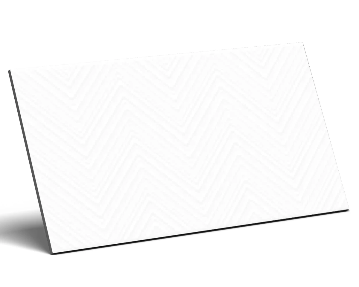PŁYTKA ŚCIENNA CERAMIKA COLOR WHITE CHEVRON MAT 30x60 gat. I – dekoracyjne do wnętrz – Szklane Mozaiki