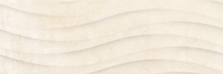 PŁYTKA ŚCIENNA CERAMIKA KOŃSKIE OREGON WAVE CREAM POŁYSK 25x75 gat. I – dekoracyjne do wnętrz – Szklane Mozaiki
