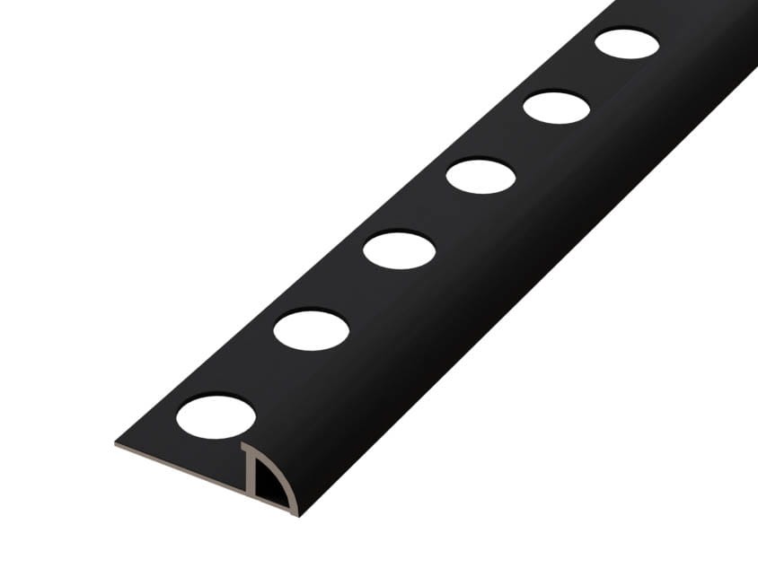 OUTLET - ZESTAW 10szt. PROFIL ALUMINIOWY NAROŻNY (8 x 2700mm) WYKOŃCZENIOWY CZARNY MATOWY DO PŁYTEK – dekoracyjne do wnętrz – Szklane Mozaiki