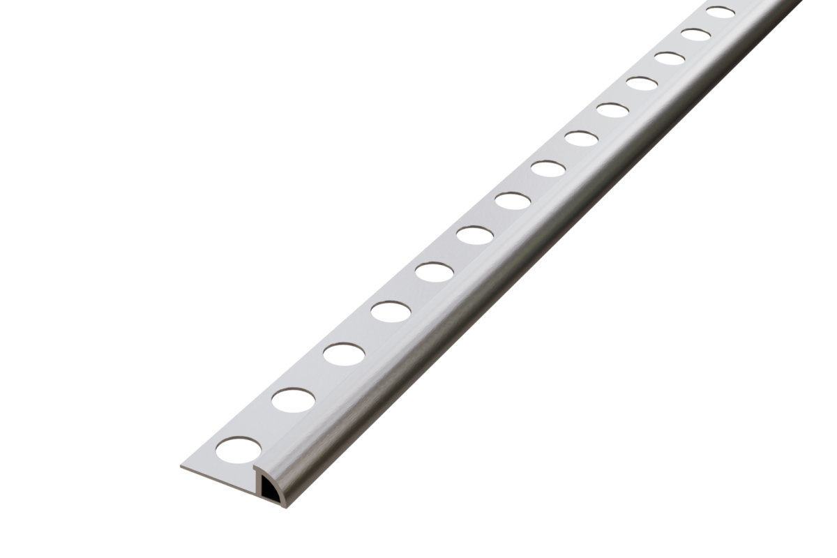 OUTLET - ZESTAW 10szt.  PROFIL ALUMINIOWY NAROŻNY (12 x 2700mm) WYKOŃCZENIOWY SREBRNY ANODA DO PŁYTEK  – dekoracyjne do wnętrz – Szklane Mozaiki