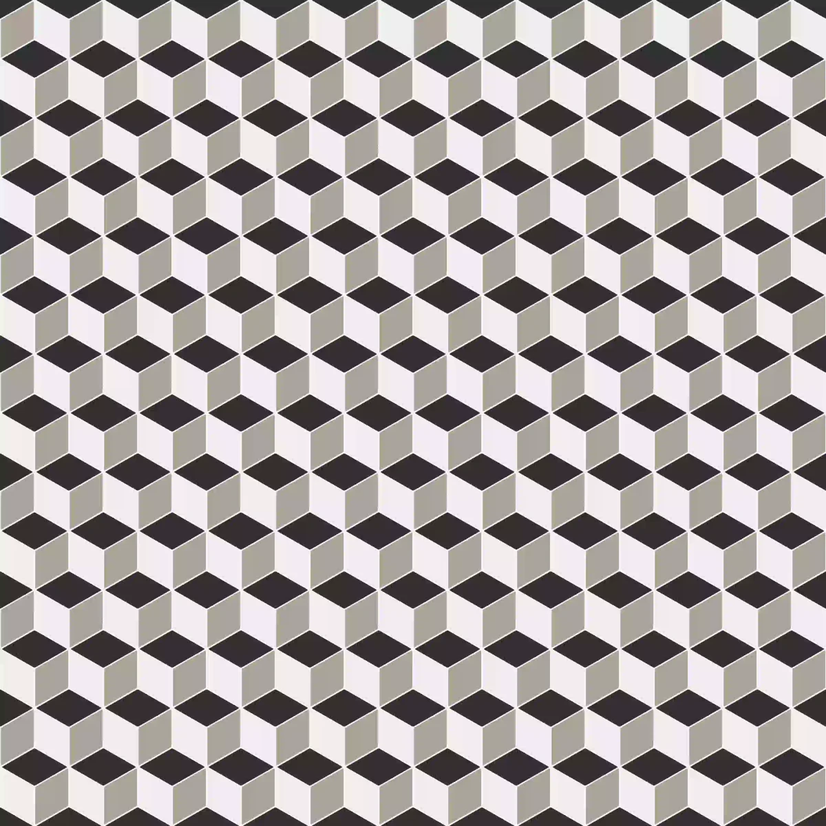 MOZAIKA CERAMICZNA DIAMOND ROMB CUBE GREY – dekoracyjne do wnętrz – Szklane Mozaiki