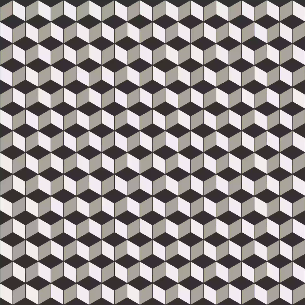 MOZAIKA CERAMICZNA DIAMOND ROMB CUBE GREY – dekoracyjne do wnętrz – Szklane Mozaiki