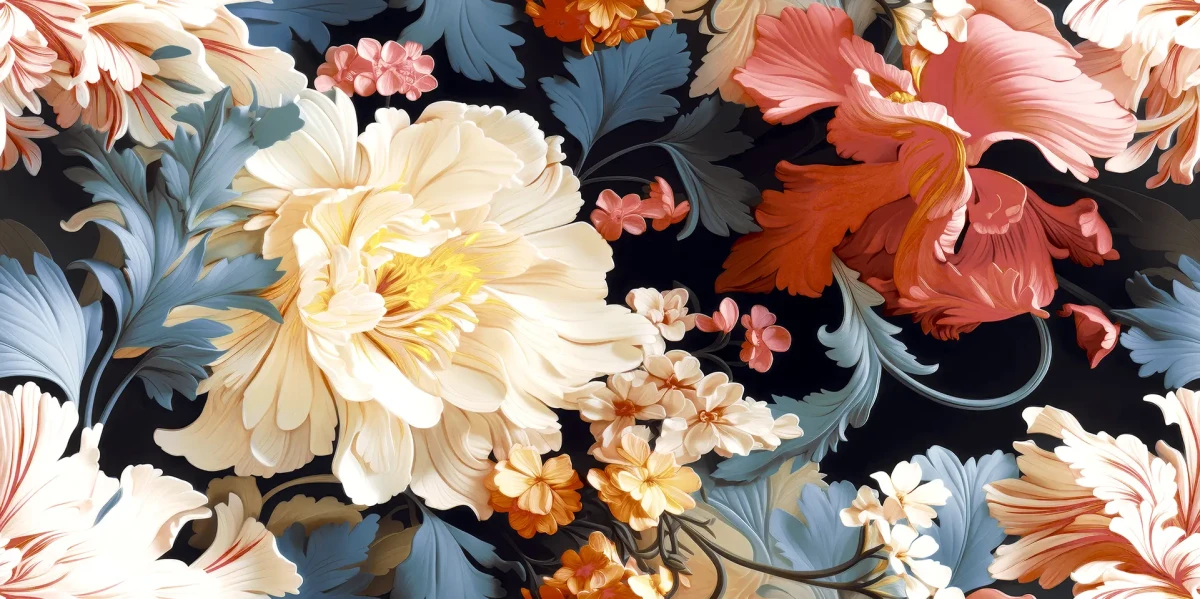 PŁYTKA GRESOWA DEKORACYJNA FLORAL PARADISE DEKOR 60x120 gat. I – dekoracyjne do wnętrz – Szklane Mozaiki