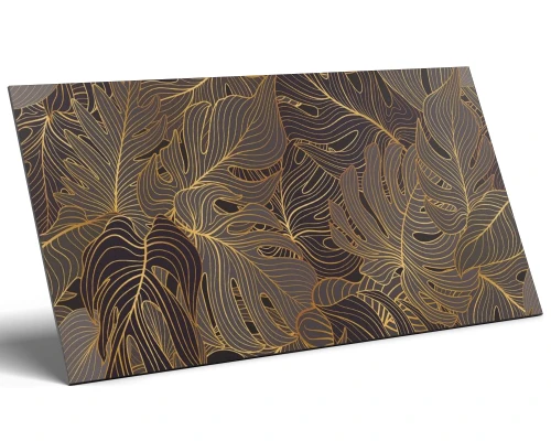 PŁYTKA GRESOWA DEKORACYJNA GOLDEN LEAVES DEKOR 60x120 gat. I