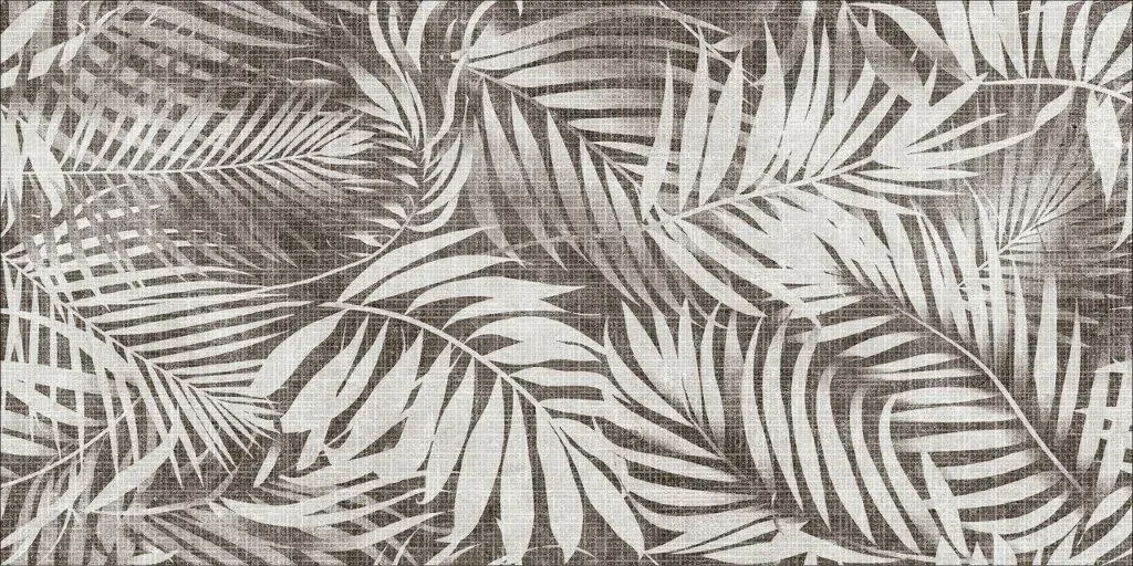 PŁYTKA GRESOWA DEKORACYJNA PALM WHISPER DEKOR 60x120 gat. I – dekoracyjne do wnętrz – Szklane Mozaiki