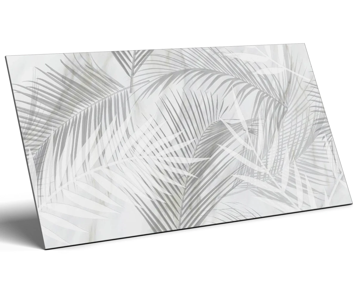 PŁYTKA GRESOWA DEKORACYJNA FROSTED PALM DEKOR 60x120 gat. I – dekoracyjne do wnętrz – Szklane Mozaiki