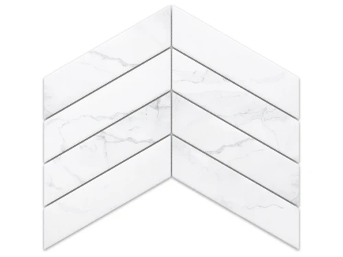 MOZAIKA CERAMICZNA BIG CHEVRON CARRARA MATOWA