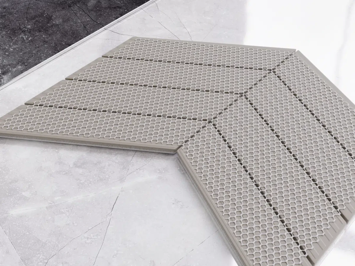 MOZAIKA CERAMICZNA BIG CHEVRON CARRARA MATOWA – dekoracyjne do wnętrz – Szklane Mozaiki