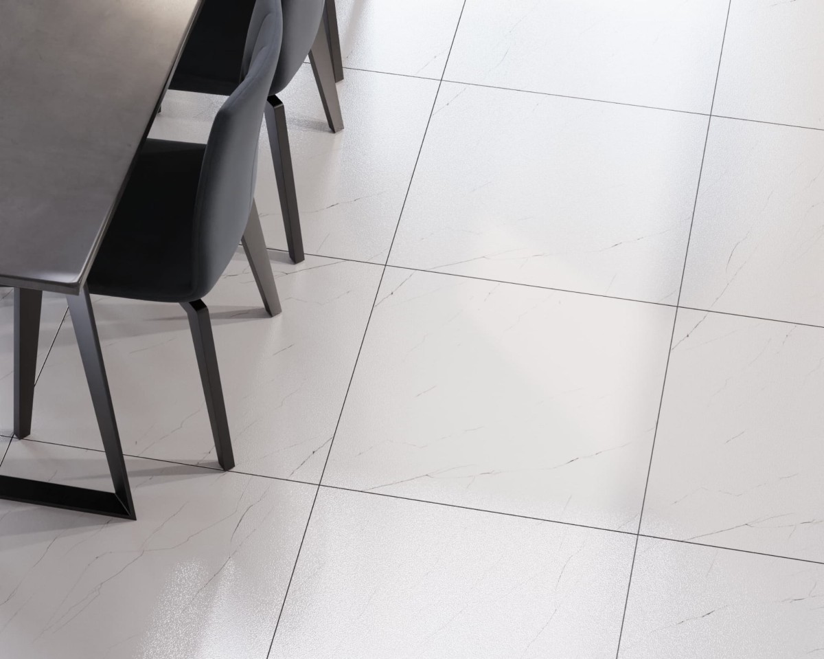 Płytka Gres Mavros 60 x 60 cm bianco lappato – dekoracyjne do wnętrz – Szklane Mozaiki