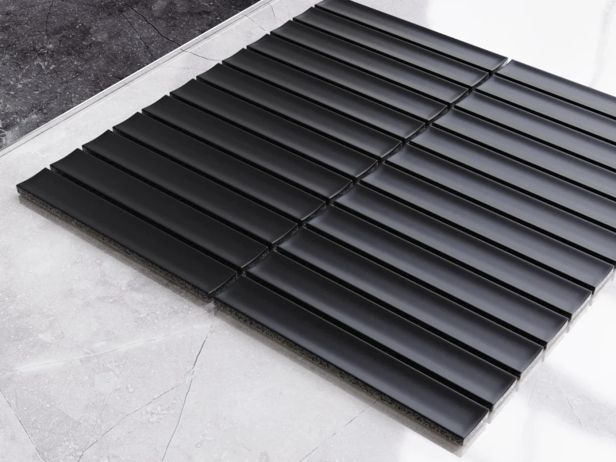 Mozaika ceramiczna Piano Black mat 29,5×29,0 – szklanemozaiki.pl
