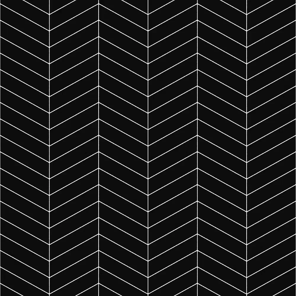 MOZAIKA CERAMICZNA BIG CHEVRON BLACK MATOWA  – dekoracyjne do wnętrz – Szklane Mozaiki