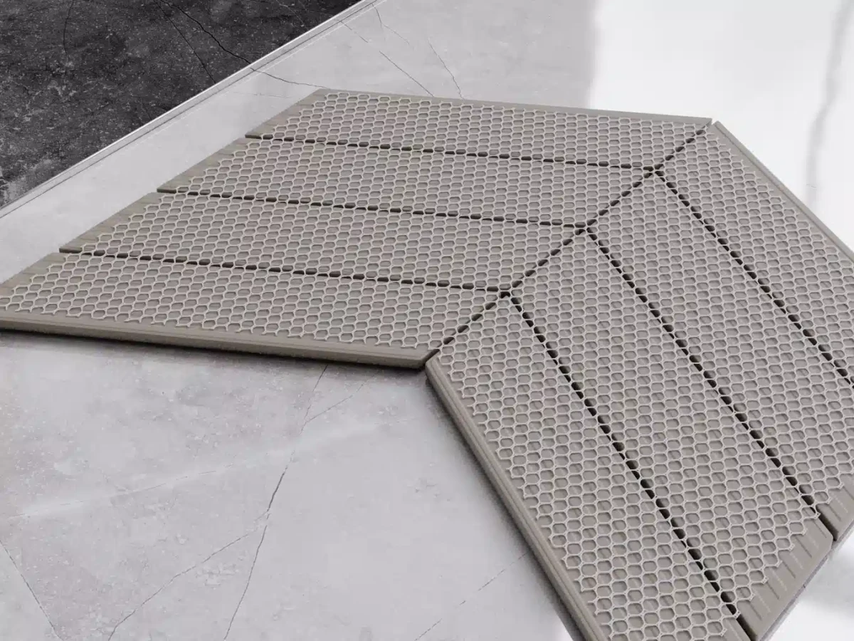 MOZAIKA CERAMICZNA BIG CHEVRON BLACK MATOWA  – dekoracyjne do wnętrz – Szklane Mozaiki