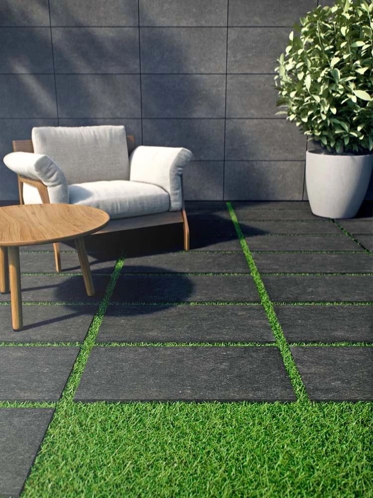 PŁYTKA STARGRES PIETRA SERENA BLACK 2cm TARASOWA 60x60cm – dekoracyjne do wnętrz – Szklane Mozaiki