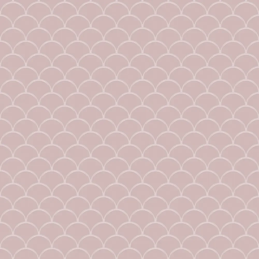 MOZAIKA CERAMICZNA FISH SCALE POWDER PINK ROSE – dekoracyjne do wnętrz – Szklane Mozaiki