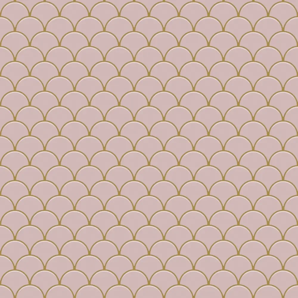 MOZAIKA CERAMICZNA FISH SCALE POWDER PINK ROSE – dekoracyjne do wnętrz – Szklane Mozaiki