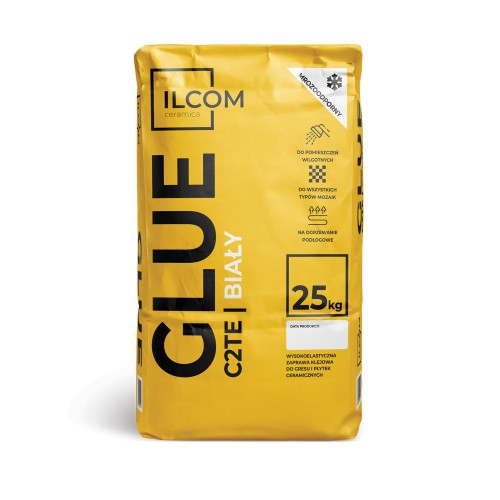KLEJ DO MOZAIK ILCOM GLUE BIAŁY C2TE 25KG