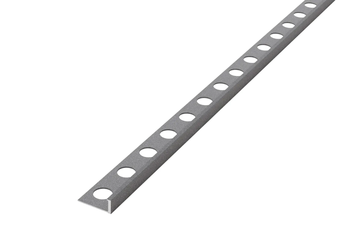 PROFIL ALUMINIOWY LICOWY AIL WYKOŃCZENIOWY CIEMNY SZARY MATOWY DO PŁYTEK  – dekoracyjne do wnętrz – Szklane Mozaiki