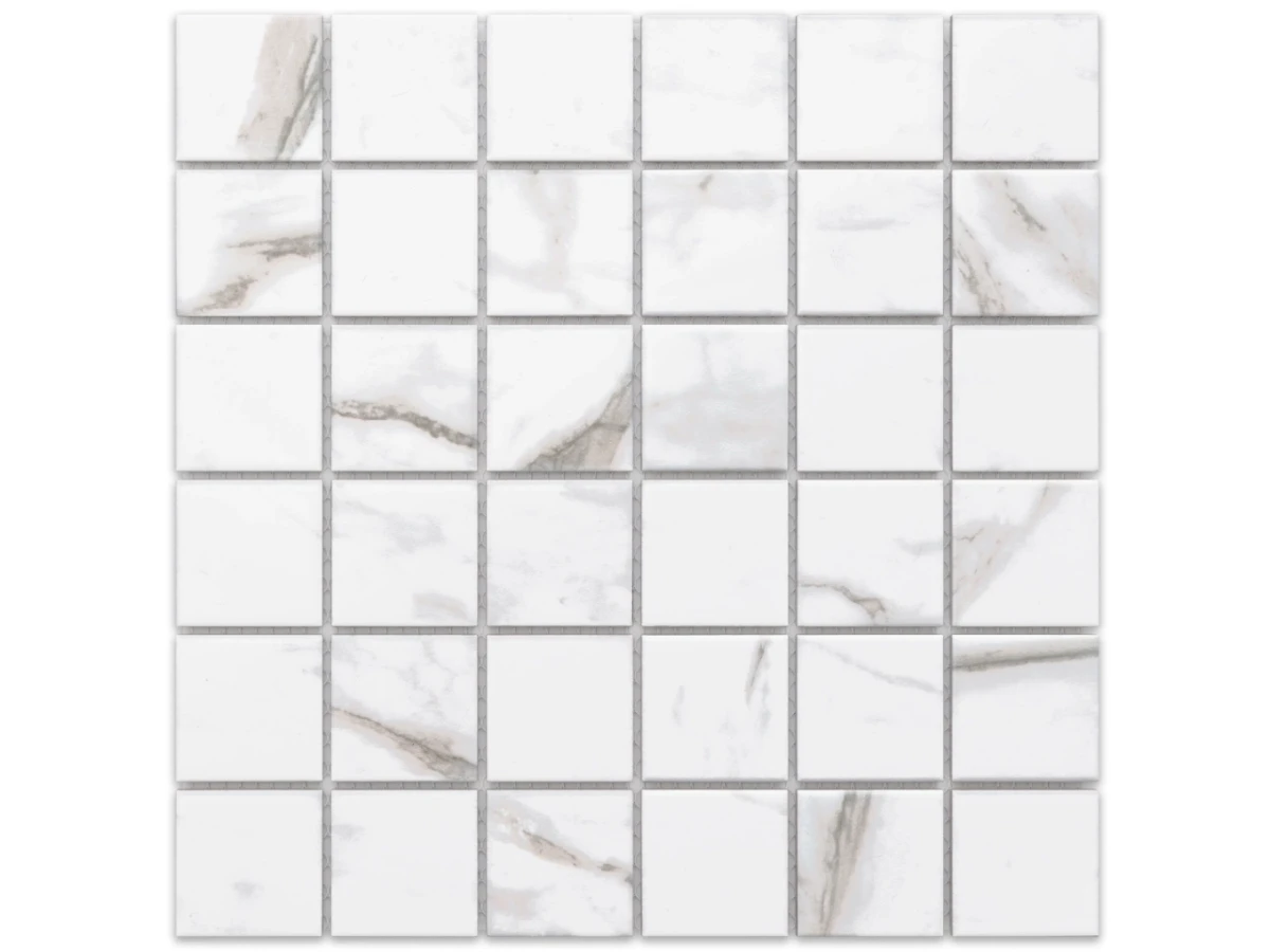 MOZAIKA CERAMICZNA SQUARE MARBLE – dekoracyjne do wnętrz – Szklane Mozaiki