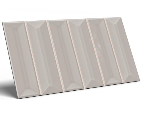 Płytka Ceramiczna Cegiełka Prisma Mink Glossy 15x30 cm