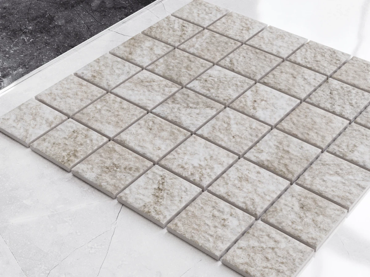 MOZAIKA CERAMICZNA DOVER STONE CREAM – dekoracyjne do wnętrz – Szklane Mozaiki