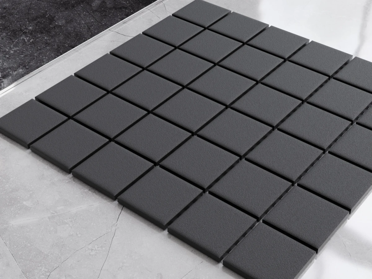 MOZAIKA CERAMICZNA DOVER BLACK – dekoracyjne do wnętrz – Szklane Mozaiki