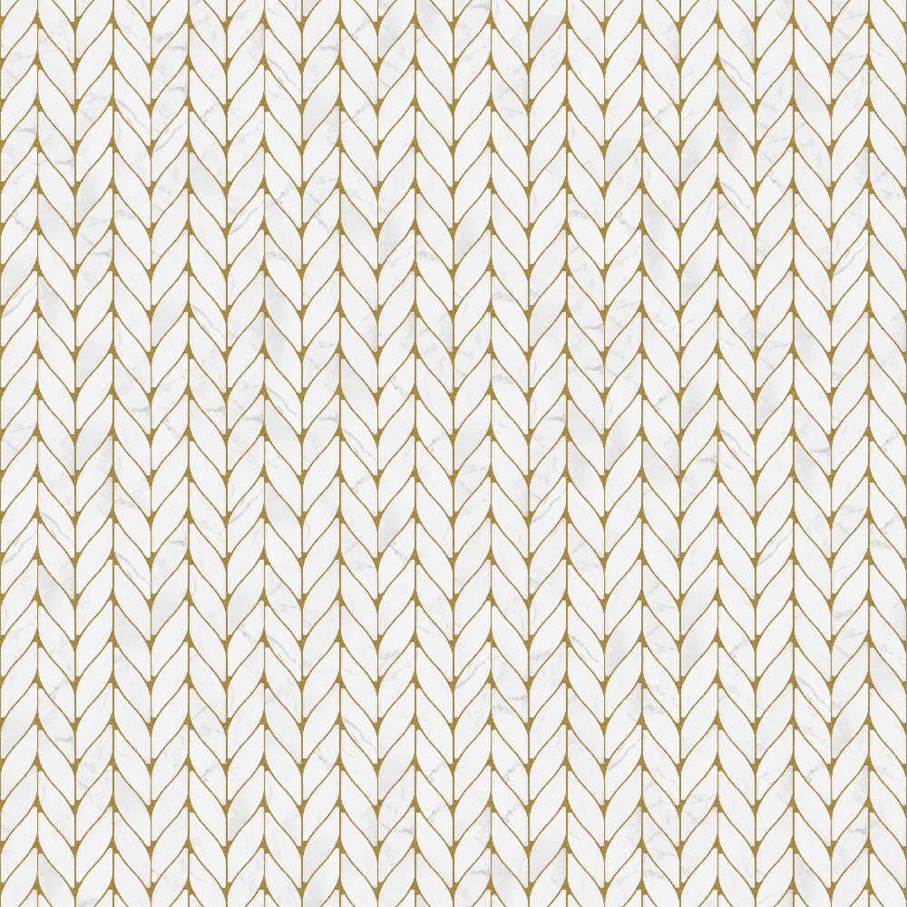 MOZAIKA CERAMICZNA BOTANIC WHITE BIAŁA - szklanemozaiki.pl