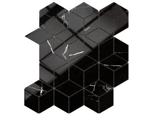 MOZAIKA GRESOWA DIAMOND ROMB SETINA MAWROS BLACK
