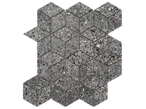 MOZAIKA GRESOWA DIAMOND ROMB STONEX GREY CARVING