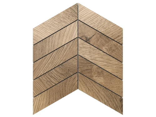 MOZAIKA GRESOWA CHEVRON JODEŁKA TAIGA BROWN MATOWA