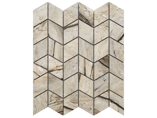 MOZAIKA GRESOWA CHEVRON ROMB MONEGLIA CARVING