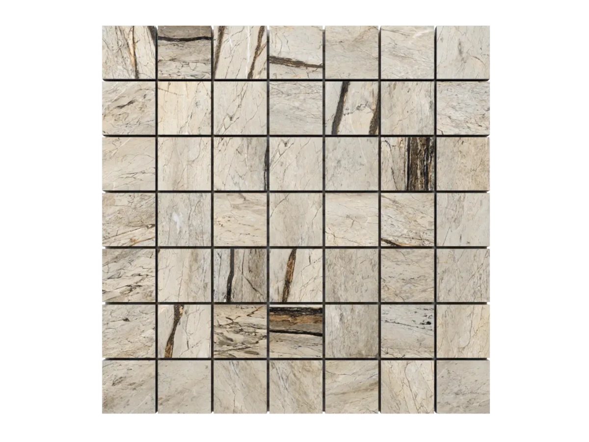 MOZAIKA GRESOWA MONEGLIA 29.2 x 29.2 cm kostka 4 cm – dekoracyjne do wnętrz – Szklane Mozaiki