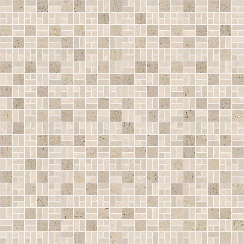 MOZAIKA Z KAMIENIA NATURALNEGO TRAVERTINE PATTERN – dekoracyjne do wnętrz – Szklane Mozaiki