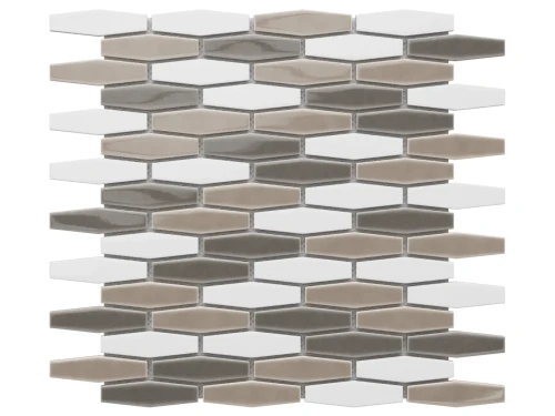 MOZAIKA CERAMICZNA TECH RAIN MULTI BEIGE POŁYSK