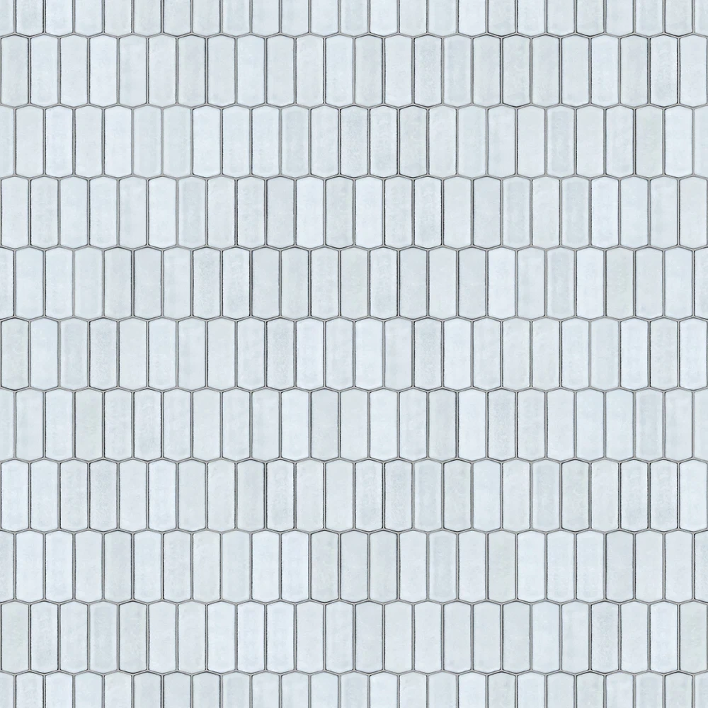 MOZAIKA SZKLANA HEKSAGON LONG SILK LIGHT GREY – dekoracyjne do wnętrz – Szklane Mozaiki