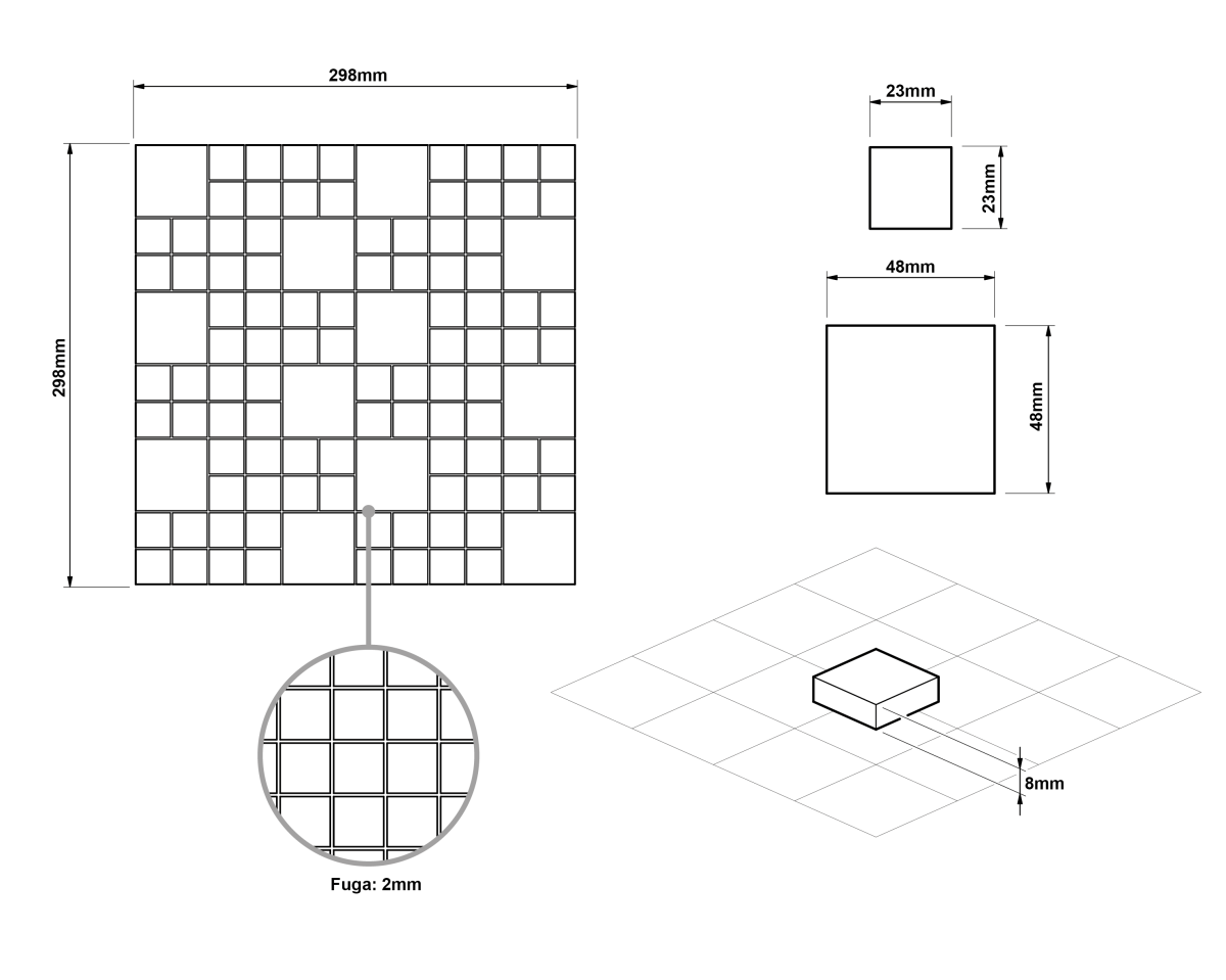 MOZAIKA Z KAMIENIA NATURALNEGO TRAVERTINE PATTERN – dekoracyjne do wnętrz – Szklane Mozaiki