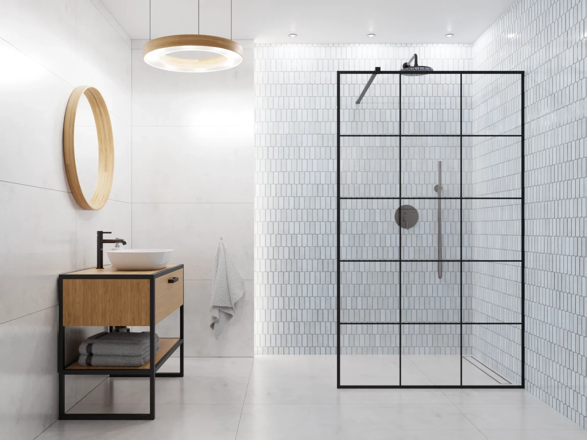 MOZAIKA SZKLANA HEKSAGON LONG SILK LIGHT GREY – dekoracyjne do wnętrz – Szklane Mozaiki