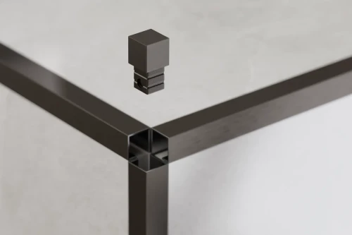 KOSTKA NAROŻNA DO PROFILI REKTYFIKOWANYCH Qs GUNMETAL