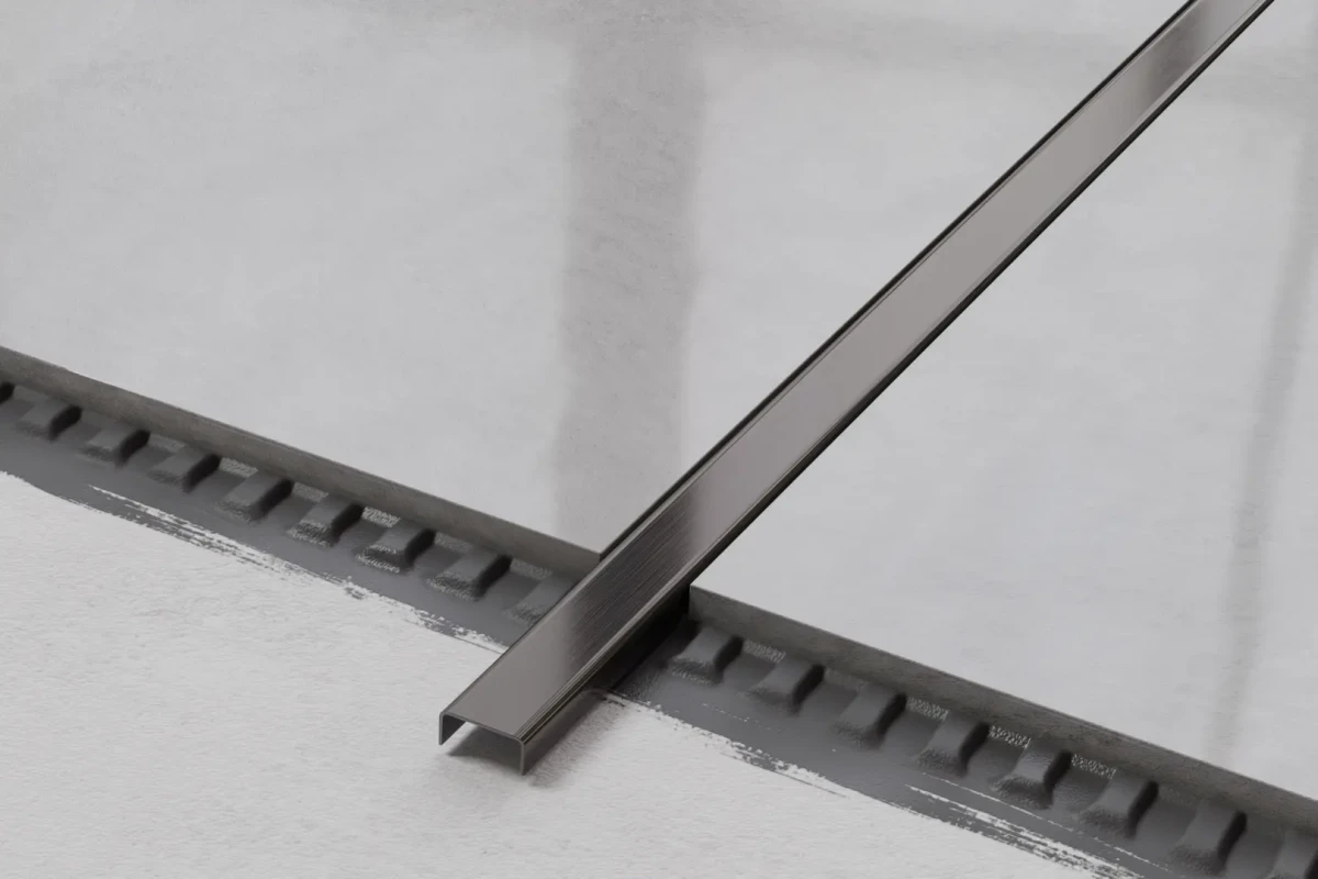 PROFIL METALOWY C GUNMETAL – dekoracyjne do wnętrz – Szklane Mozaiki