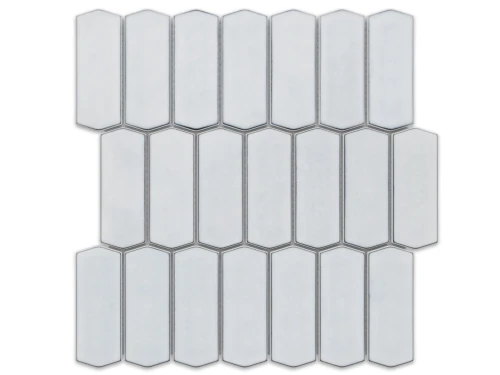 MOZAIKA SZKLANA HEKSAGON LONG SILK LIGHT GREY