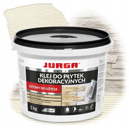 KLEJ DO PŁYTEK DEKORACYJNYCH I MOZAIK 5 KG JURGA 